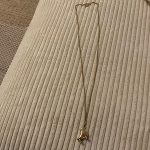 Mulberry Gold Roller Skater Necklace Jewelry